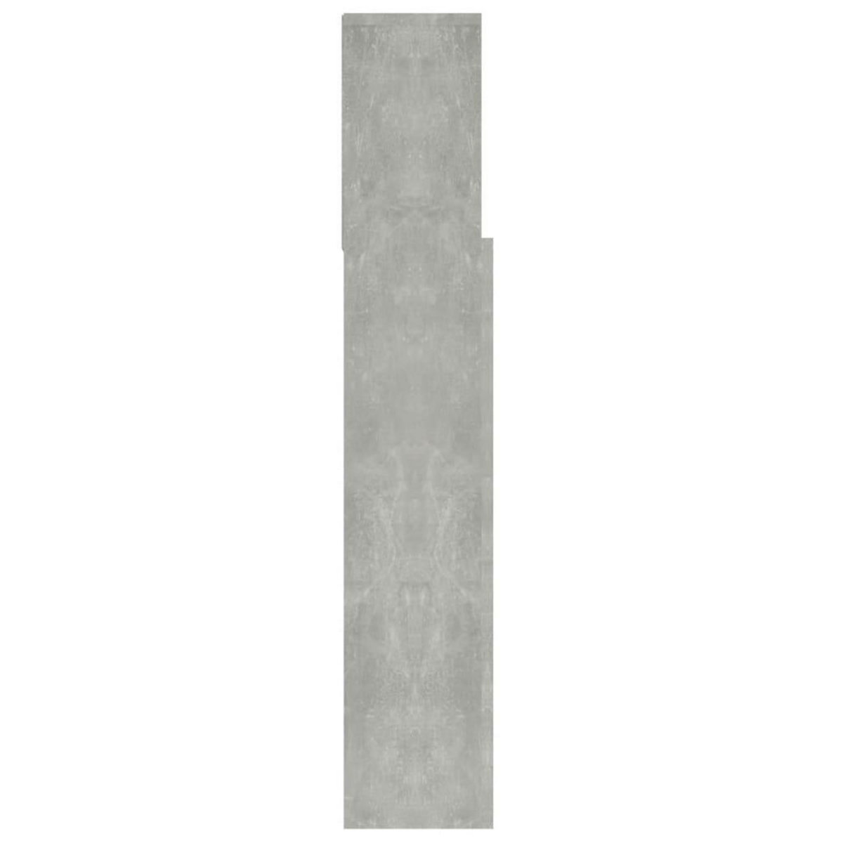 VIDAXL Armoire de tete de lit Gris beton 100x19x103,5 cm