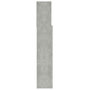 Voir la diapositive 5 : VIDAXL Armoire de tete de lit Gris beton 100x19x103,5 cm