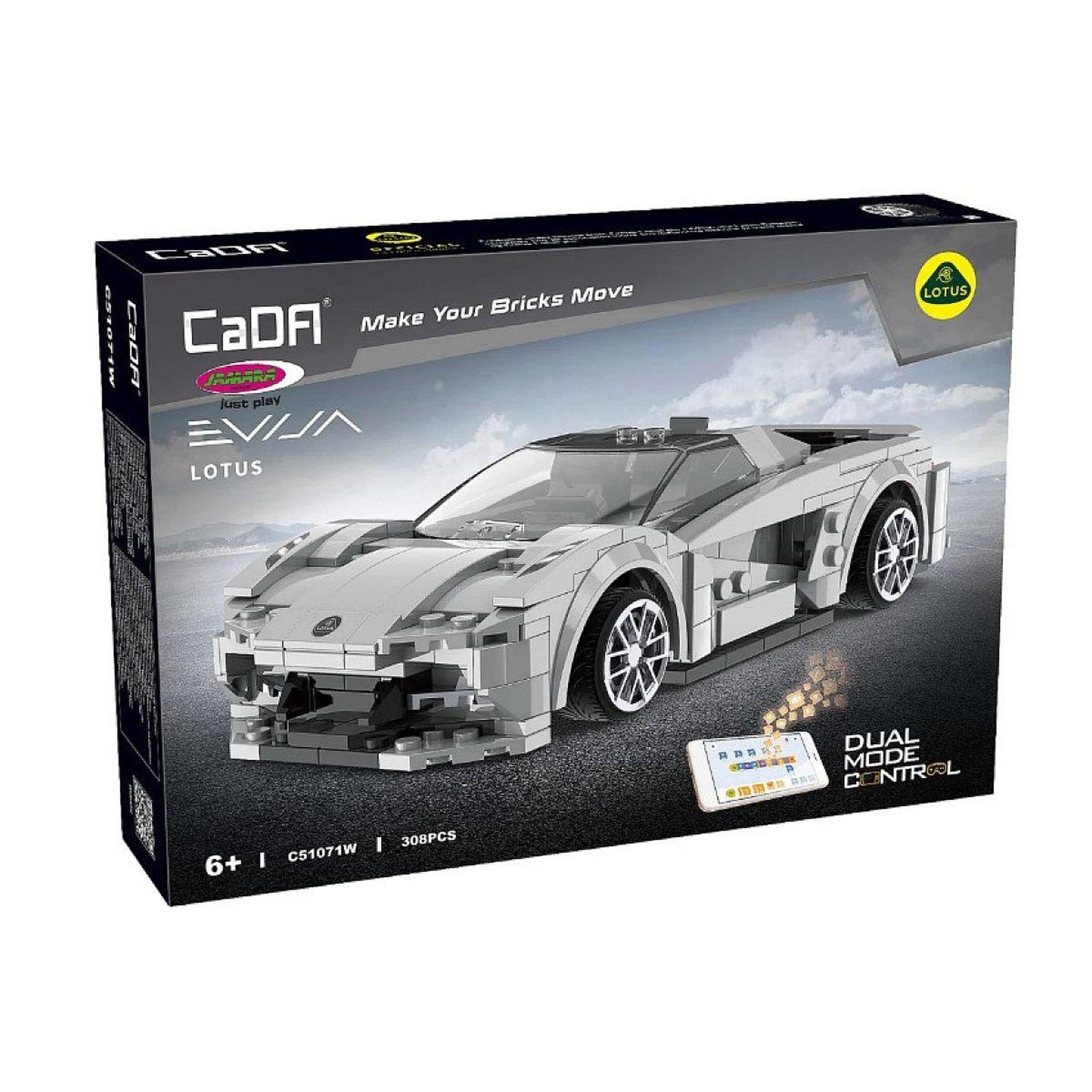 Voir la diapositive 3 : Jamara Cada lotus evija 1:18 gris 2,4ghz bricks