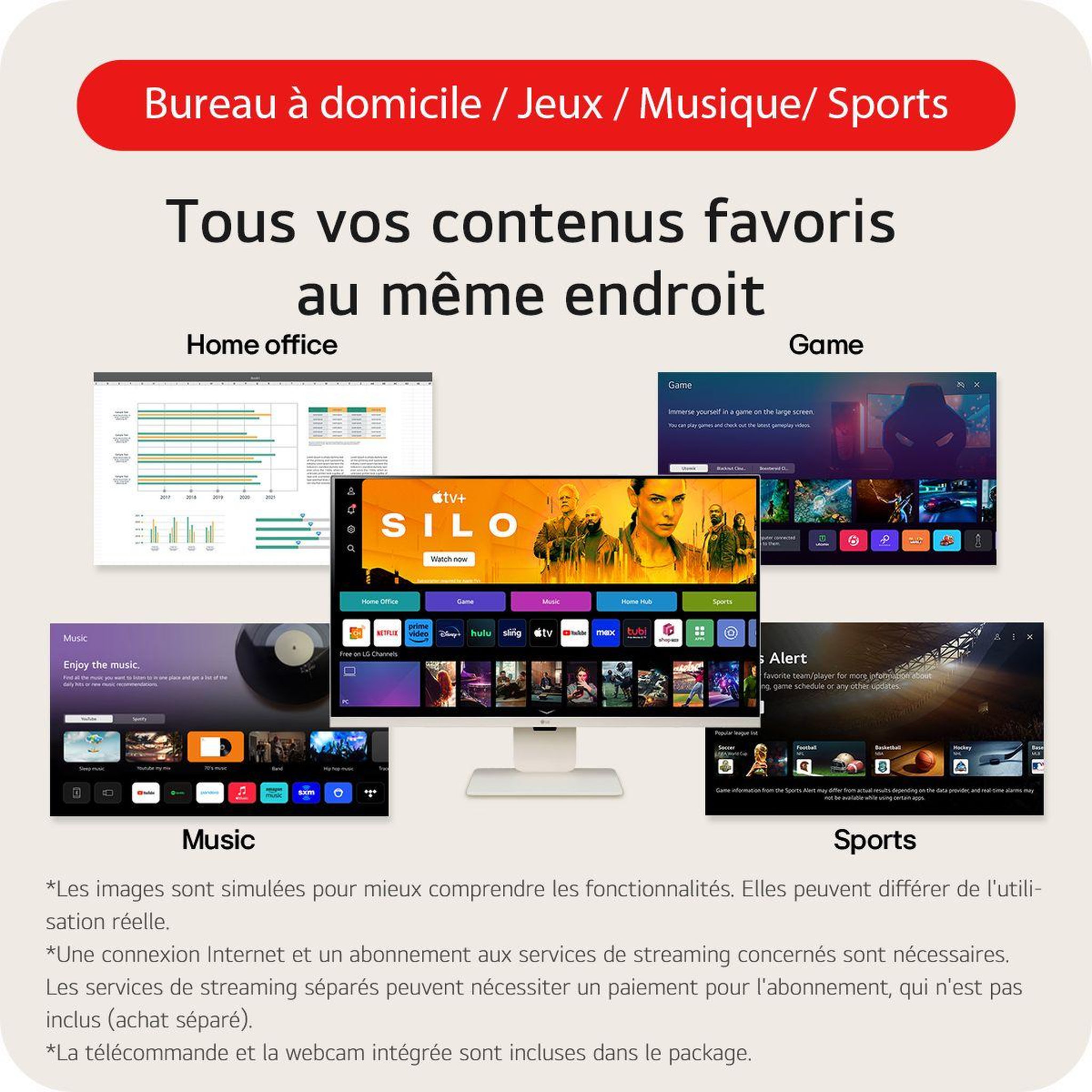 Voir la diapositive 4 : LG Ecran PC 4K 32SR85U-W