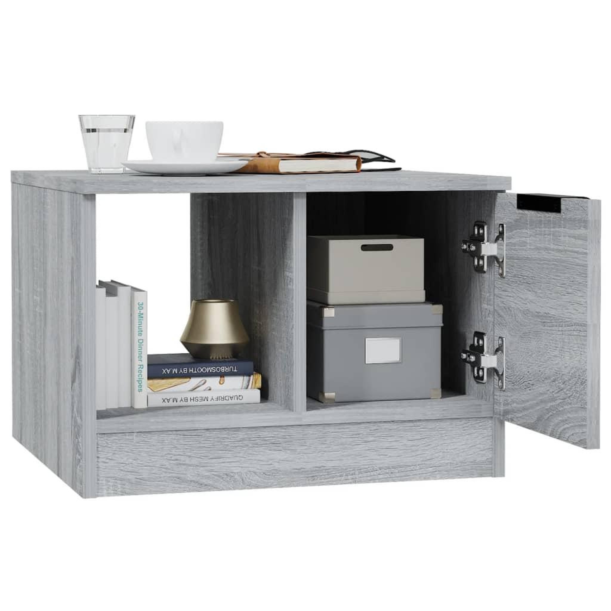 Voir la diapositive 4 : VIDAXL Table basse sonoma gris 50x50x36 cm bois d'ingenierie