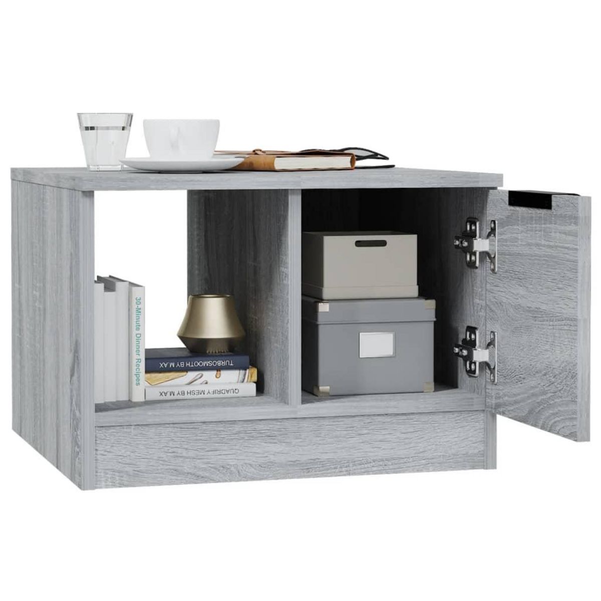 VIDAXL Table basse sonoma gris 50x50x36 cm bois d'ingenierie
