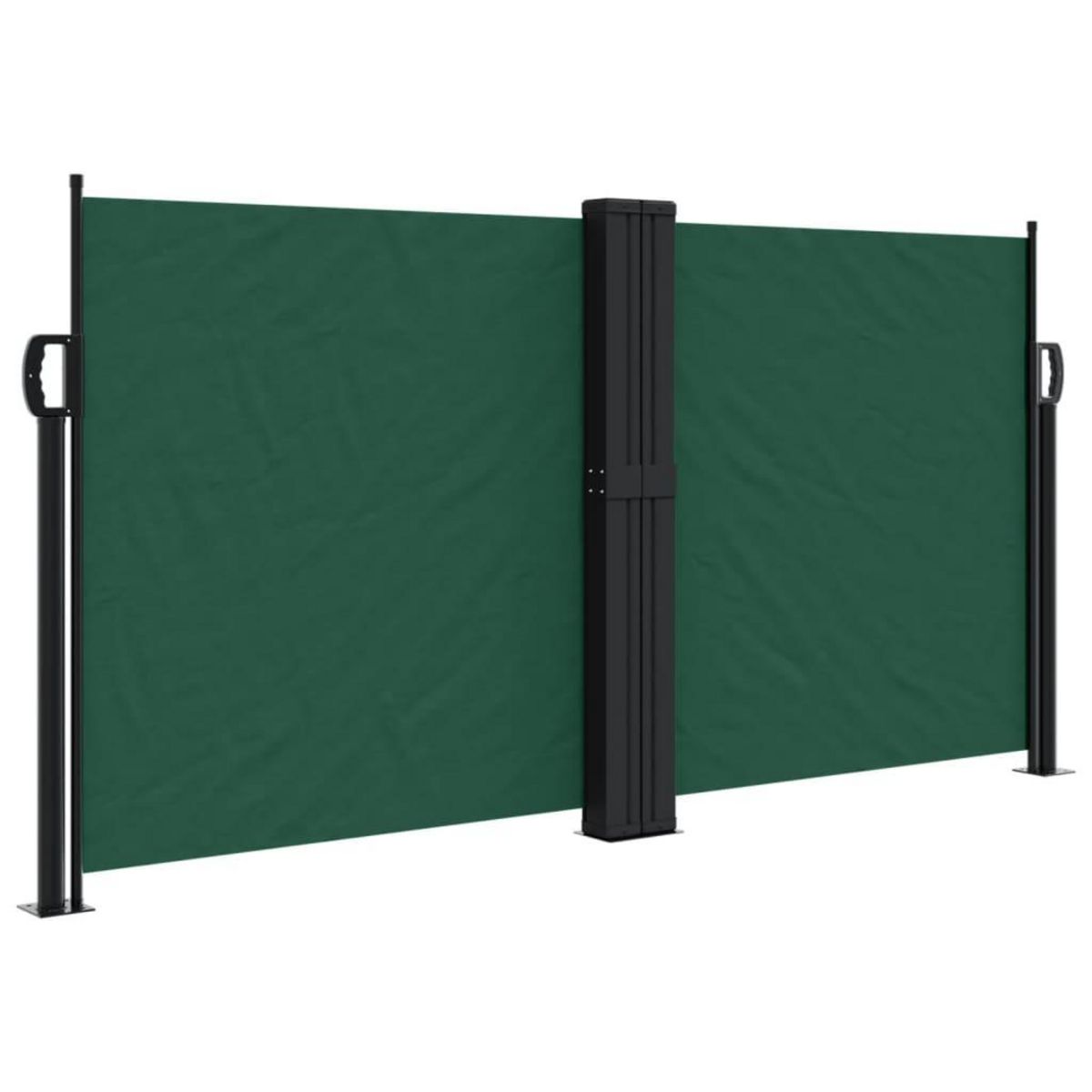 VIDAXL Auvent lateral retractable vert fonce 120x1200 cm