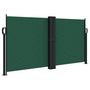 Voir la diapositive 2 : VIDAXL Auvent lateral retractable vert fonce 120x1200 cm