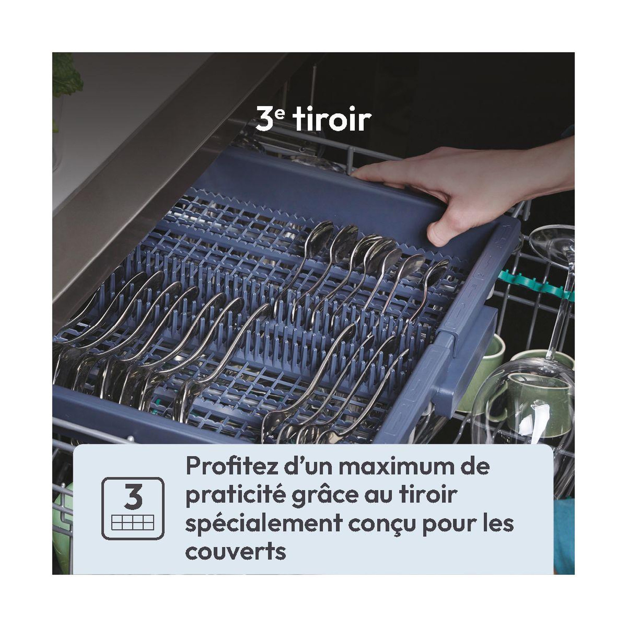 Voir la diapositive 3 : Candy Lave vaisselle 60 cm CNF 4A4S3PSX