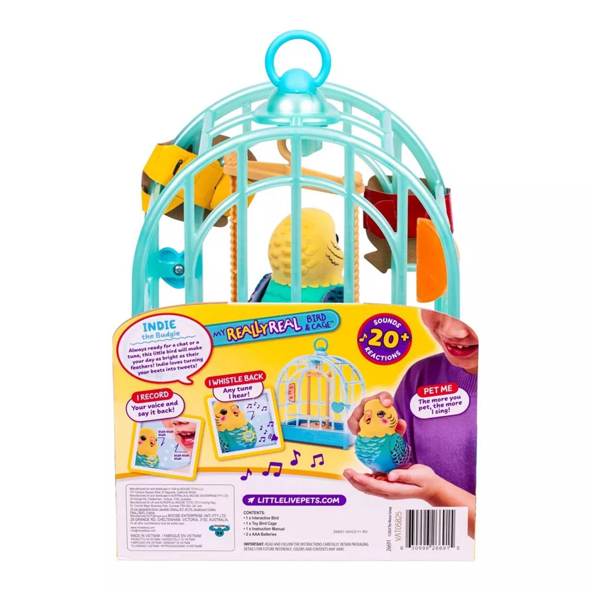 Voir la diapositive 6 : MOOSE TOYS Little Live Pets Indie et la cage à oiseaux