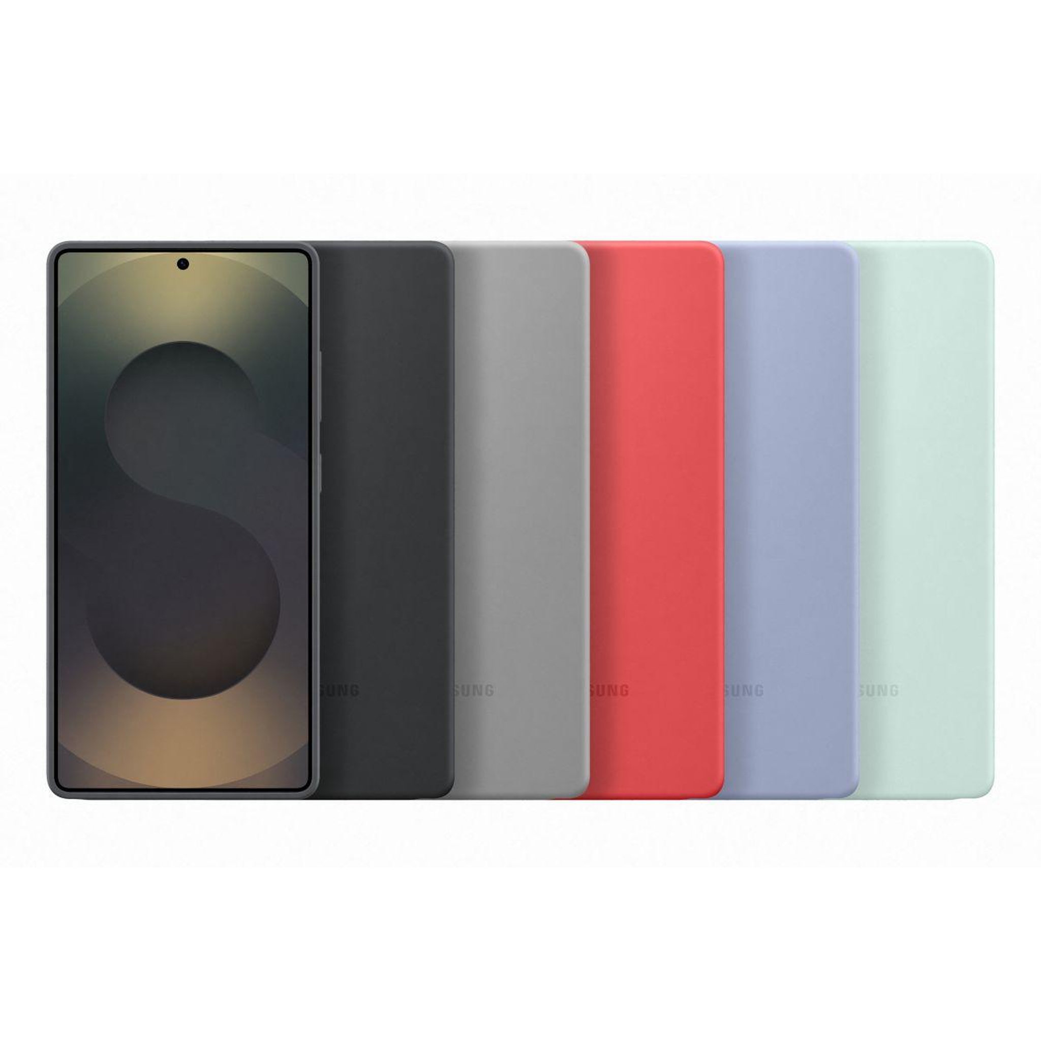 Voir la diapositive 5 : Samsung Coque Galaxy S25 Ultra Bleu ciel silicone