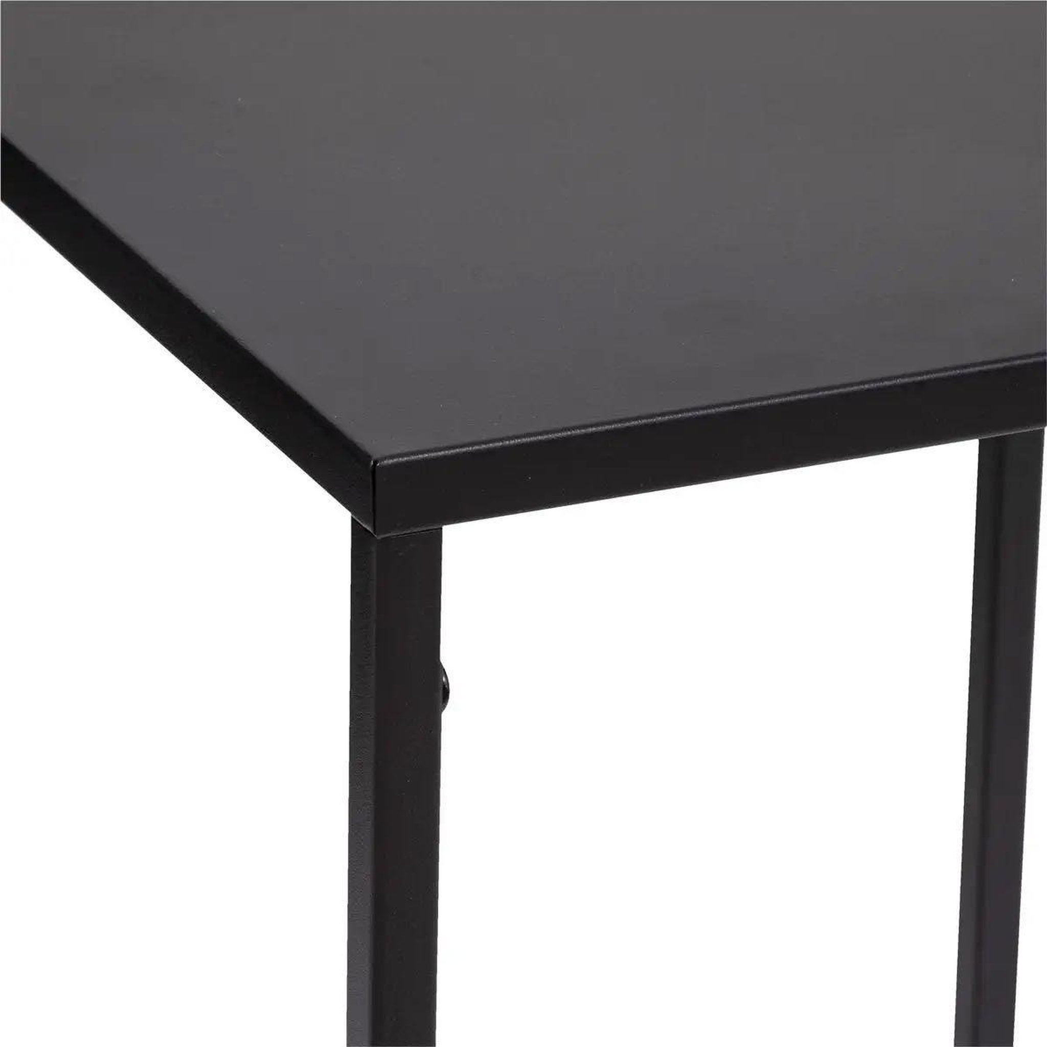 Voir la diapositive 4 : ATMOSPHERA Lot de 2 tables à café design  gota  74cm noir