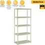 Voir la diapositive 6 : ART PLAST Étagère de rangement 5 niveaux 80x40x176 cm - Etagère Beige Polypropylène résistant Charge 150 kg Anti-humidité Art Plast