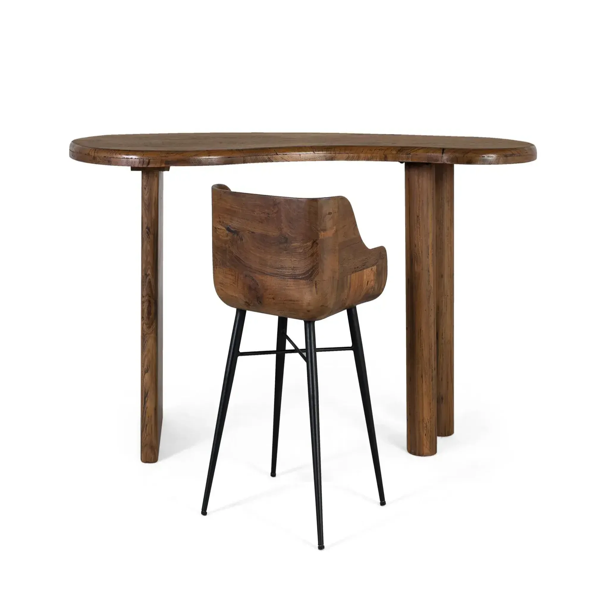 Voir la diapositive 2 : GINER Y COLOMER SL Chaise en bois de teck 45 cm style rustique moderne