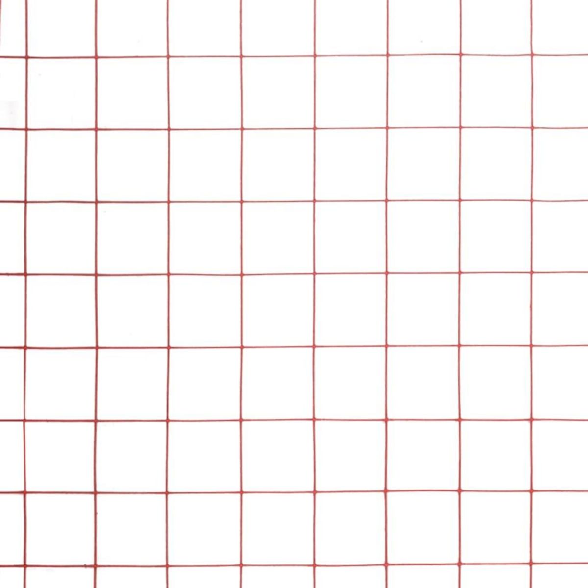 VIDAXL Grillage Acier avec revetement en PVC 25x0,5 m Rouge