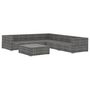 Voir la diapositive 3 : VIDAXL Salon de jardin 6 pcs avec coussins resine tressee gris