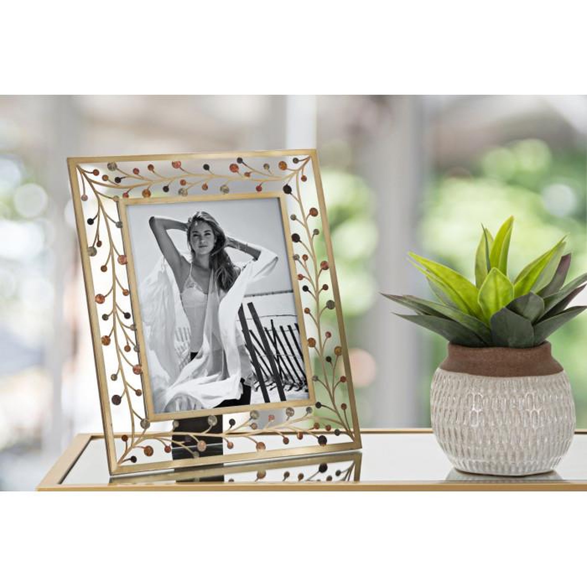 Voir la diapositive 5 : Paris Prix Cadre Photo Déco Brindilles  Bixy  20x25cm Multicolore