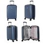 Voir la diapositive 3 : Delsey Valise cabine rigide Segur 2.0 TSA polycarbonate 55cm