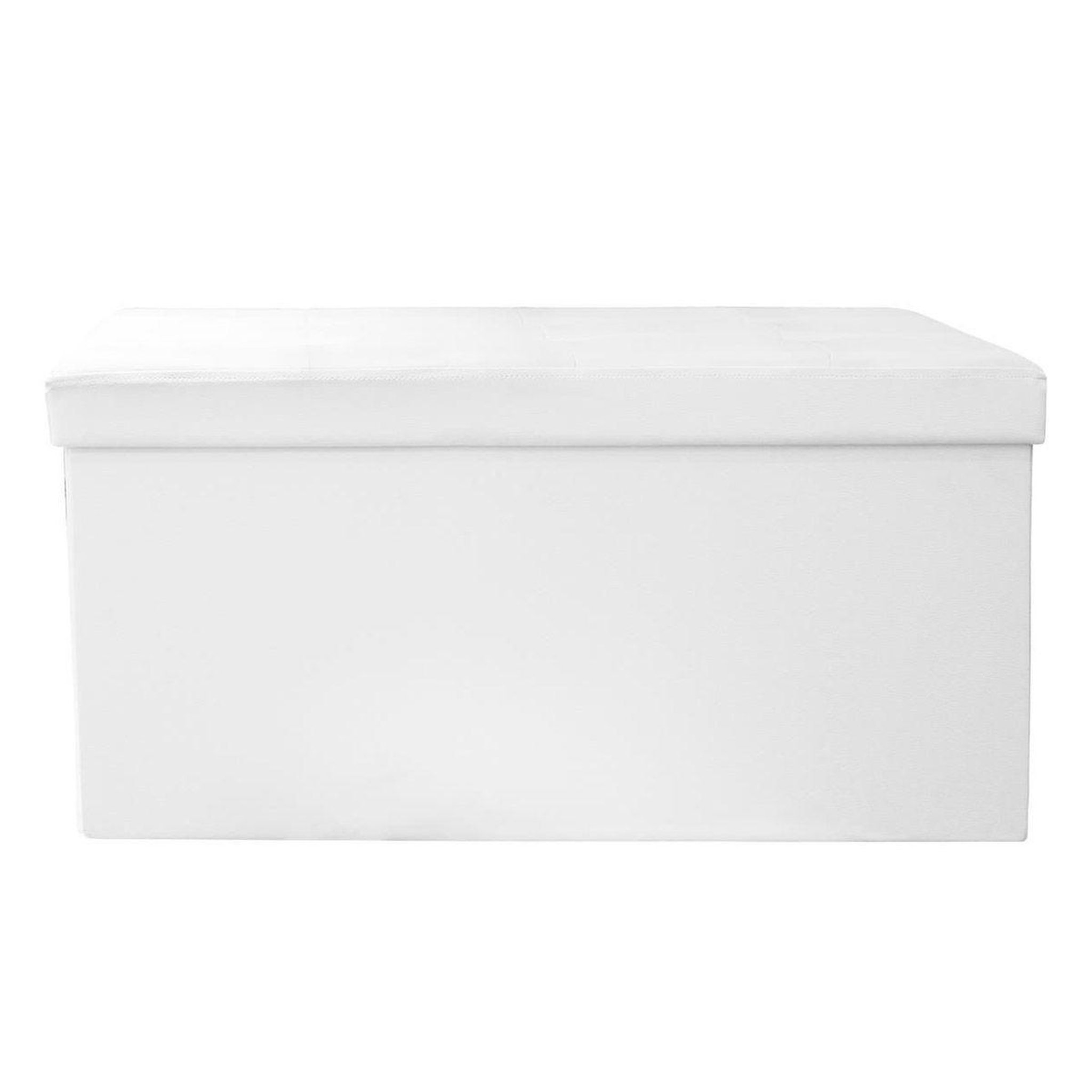 The Home Deco Factory Banquette coffre pliable design  alana  76cm blanc