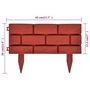 Voir la diapositive 6 : VIDAXL Cloture de jardin avec design de briques 11 pcs