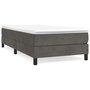 Voir la diapositive 1 : VIDAXL Cadre de lit sans matelas gris fonce 80x200 cm velours