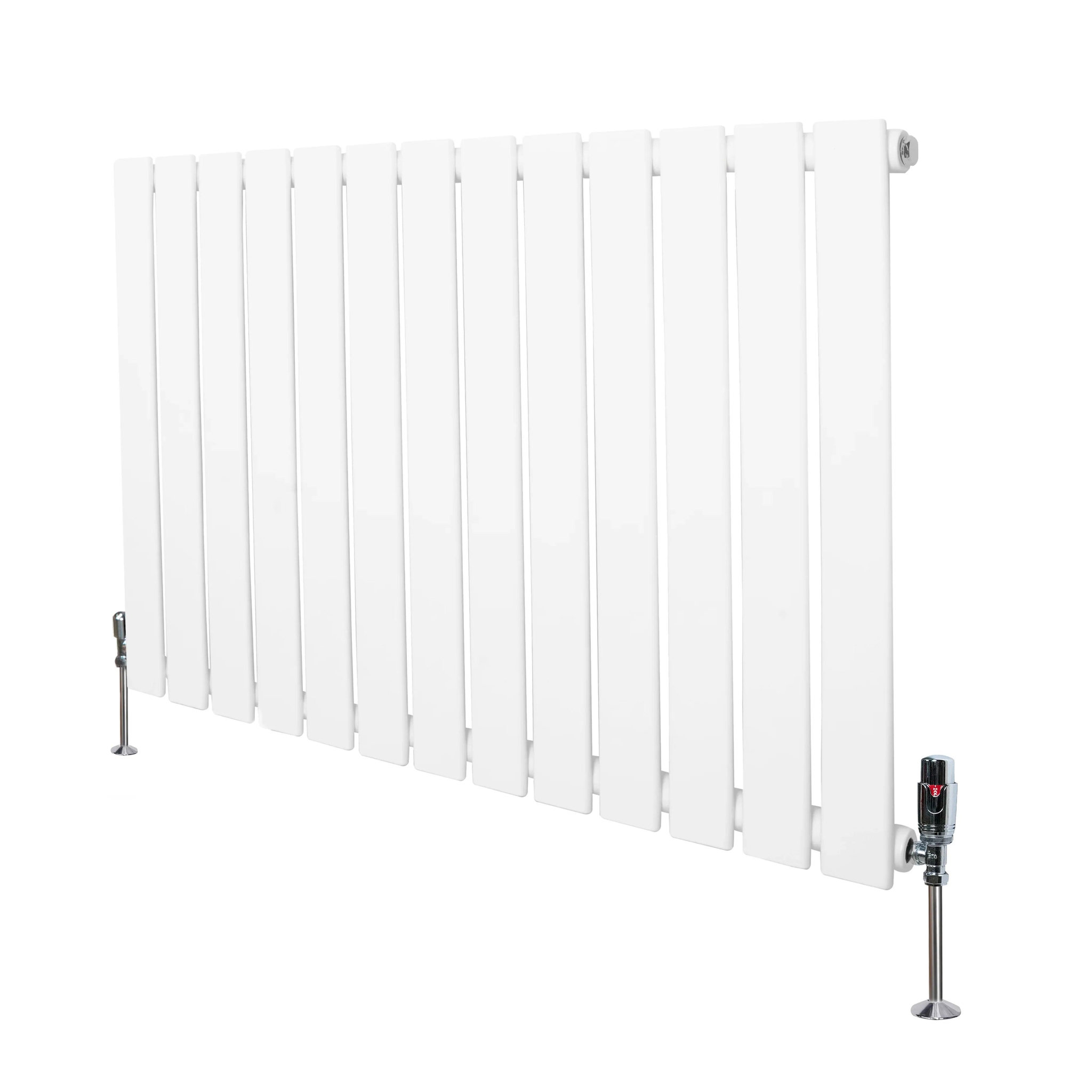 Voir la diapositive 1 : MONSTERSHOP Radiateur plat à 1 panneau & vannes - 600 x 910 mm