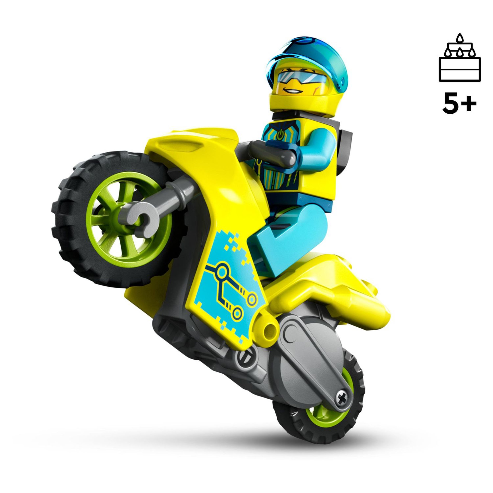Voir la diapositive 4 : LEGO City 60358 La cyber moto de de cascade, Jouet Véhicule pour Effectuer des Sauts et des Figures, Jeu pour Garçons et Filles 5 Ans