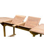 Voir la diapositive 3 : CONCEPT USINE Salon de jardin Teck massif 10-12 personnes - Table ovale + 10 chaises KAJANG