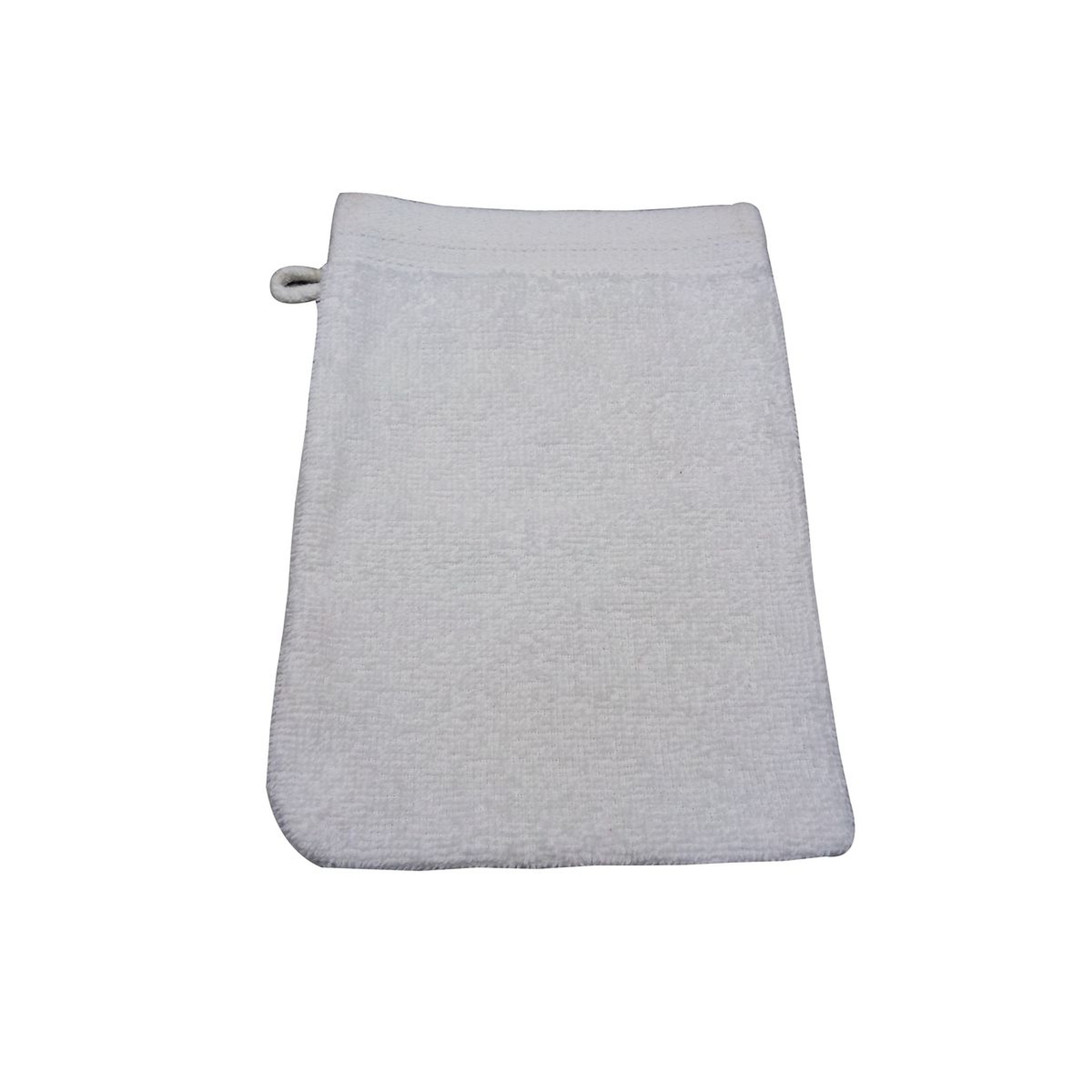 ACTUEL Lot de 2 gants de toilette unis en coton bouclé 360 gr/m2