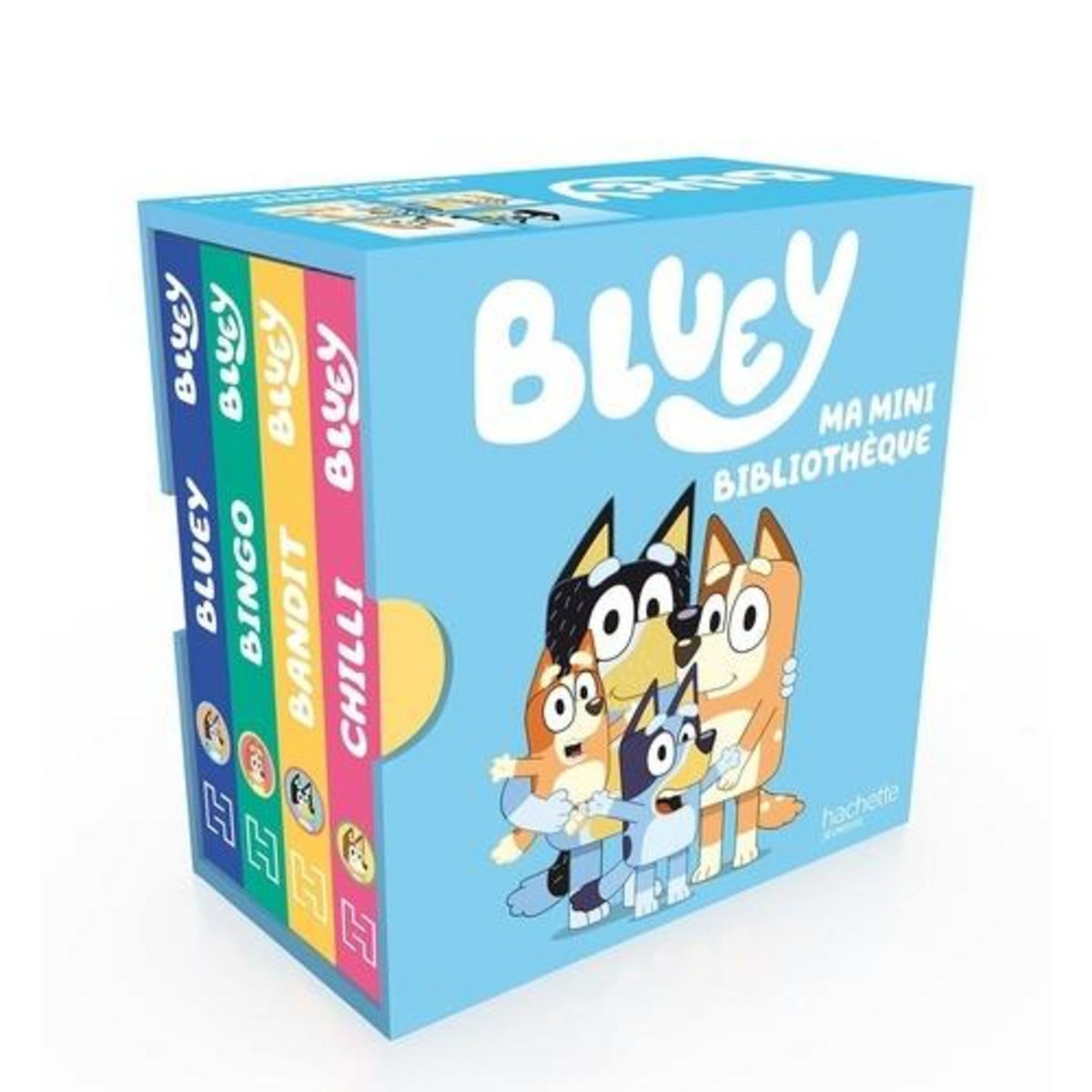 BLUEY : MA MINI BIBLIOTHEQUE. COFFRET EN 4 VOLUMES : BLUEY ; BINGO ; BANDIT ; CHILI, Ludo Studio Pty
