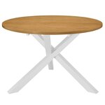 VIDAXL Table de salle a manger Blanc 120 x 75 cm MDF