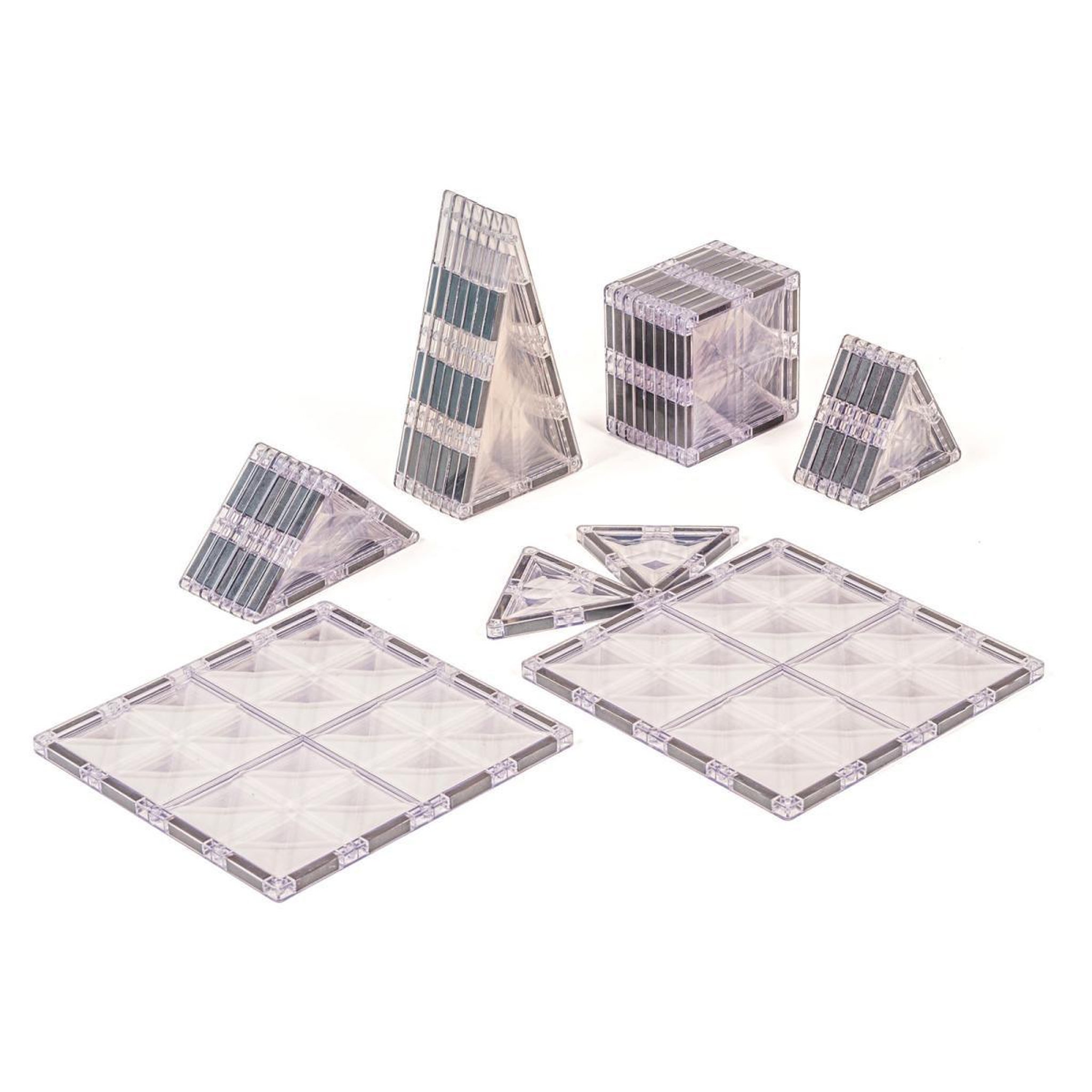 MAGGENIUS Blocs de construction magnétiques — Cristal — 32 pièces