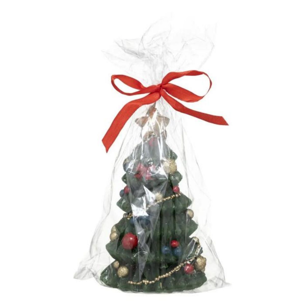 ATMOSPHERA Bougie Déco Sapin  Soir de Noël  15cm Vert