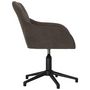 Voir la diapositive 4 : VIDAXL Chaise pivotante de bureau Gris fonce Velours
