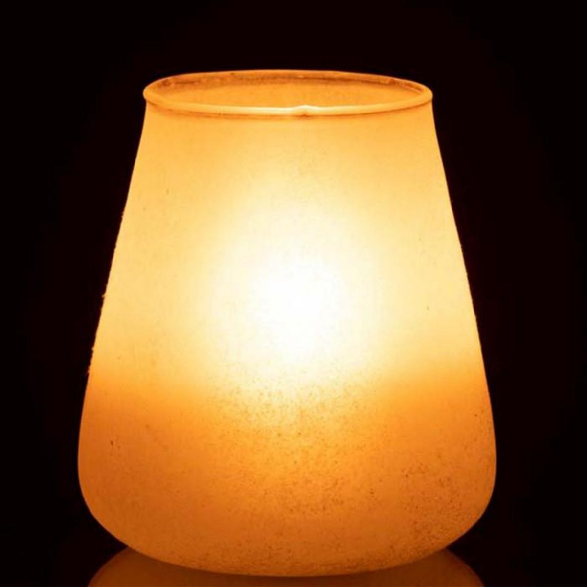 Paris Prix Photophore Design en Verre  Poudré  16cm Rose