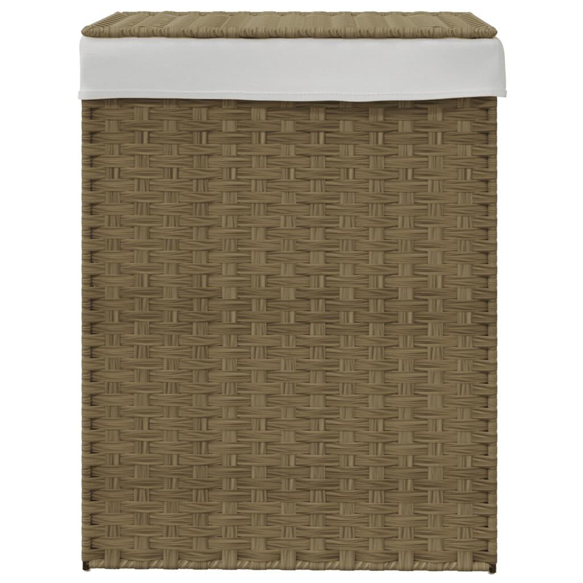 Voir la diapositive 3 : VIDAXL Panier a linge avec couvercle 46x33x60 cm resine tressee