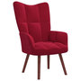Voir la diapositive 1 : VIDAXL Chaise de relaxation Rouge bordeaux Velours