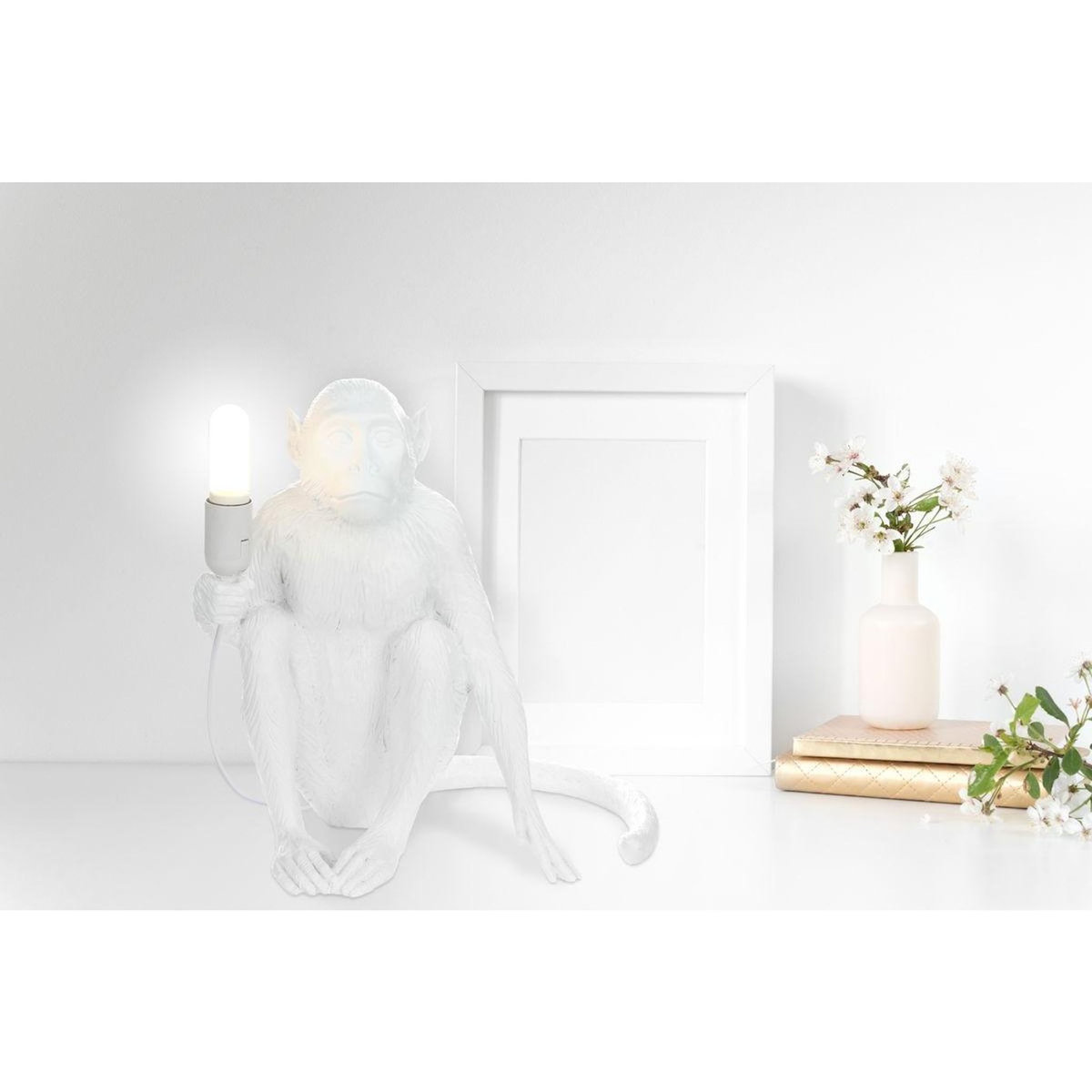Paris Prix Lampe à Poser Déco  Chita  40cm Blanc