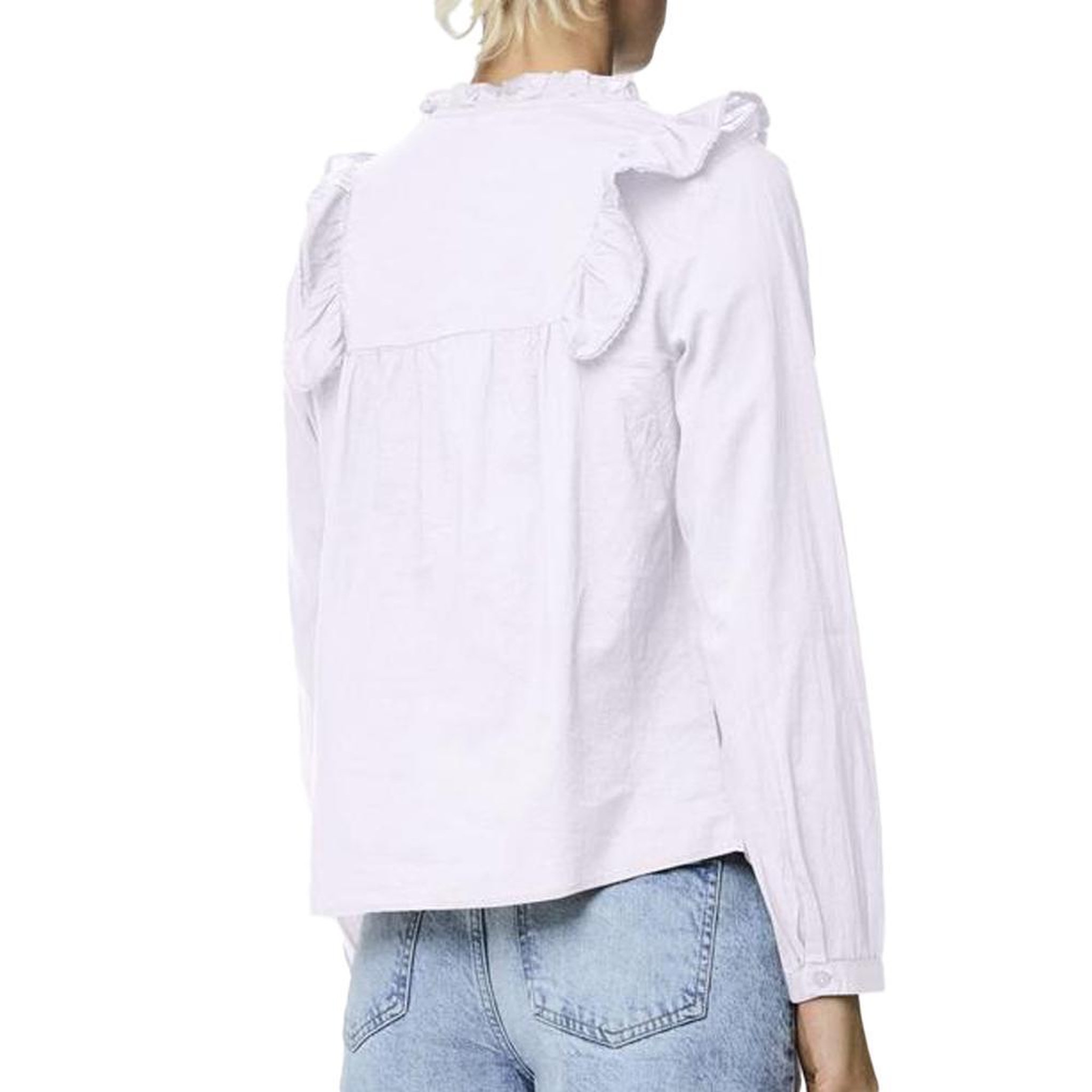 Voir la diapositive 2 : Pieces Blouse Blanches Femme Pieces Makenna