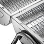 Voir la diapositive 6 : tectake Barbecue portable pliable avec double surface de cuisson argent