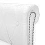 Voir la diapositive 4 : VIDAXL Canape Chesterfield en forme de L cuir synthetique blanc