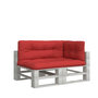 Voir la diapositive 3 : VIDAXL Coussins de palette lot de 3 rouge tissu
