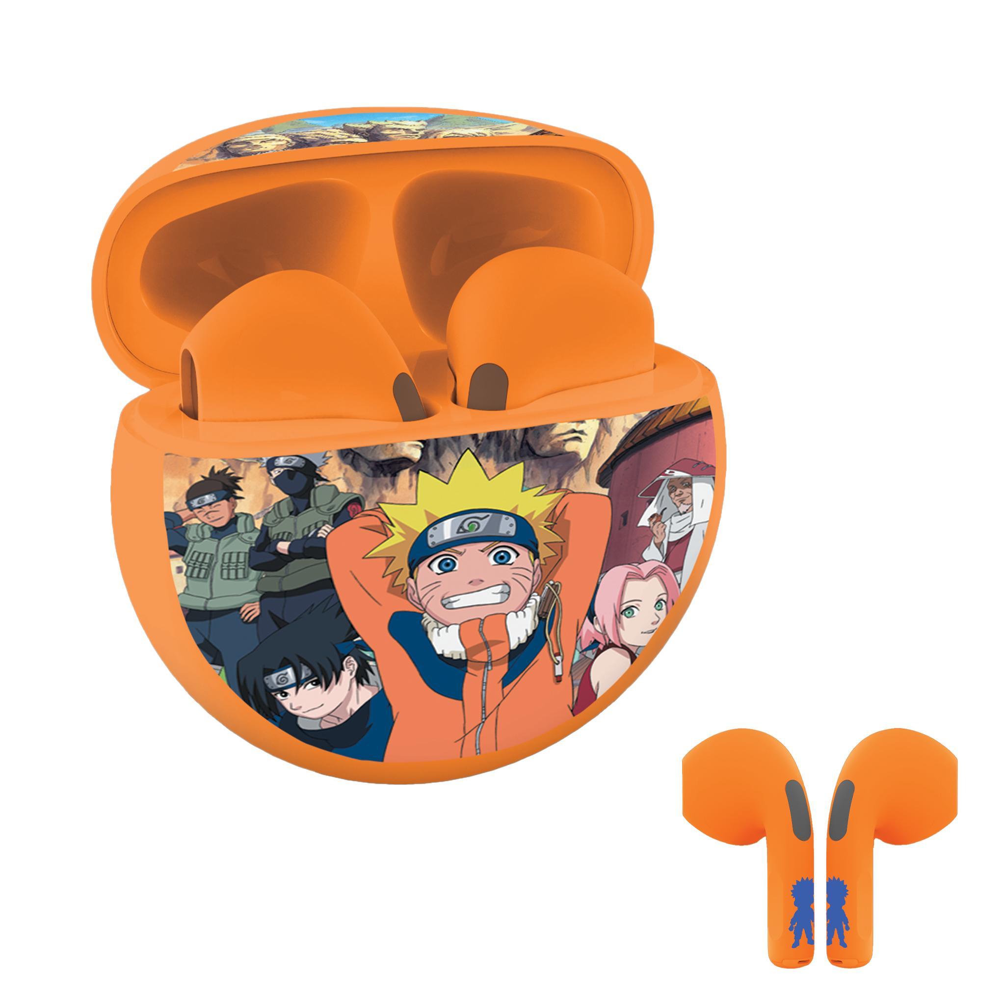 Voir la diapositive 1 : Lexibook Écouteurs sans fil Bluetooth Naruto avec étui rechargeable