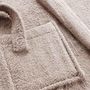 Voir la diapositive 3 : Paris Prix Peignoir Col Châle en Coton  Tendresse  Taupe
