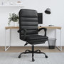 Voir la diapositive 1 : VIDAXL Fauteuil de massage inclinable de bureau Noir Similicuir