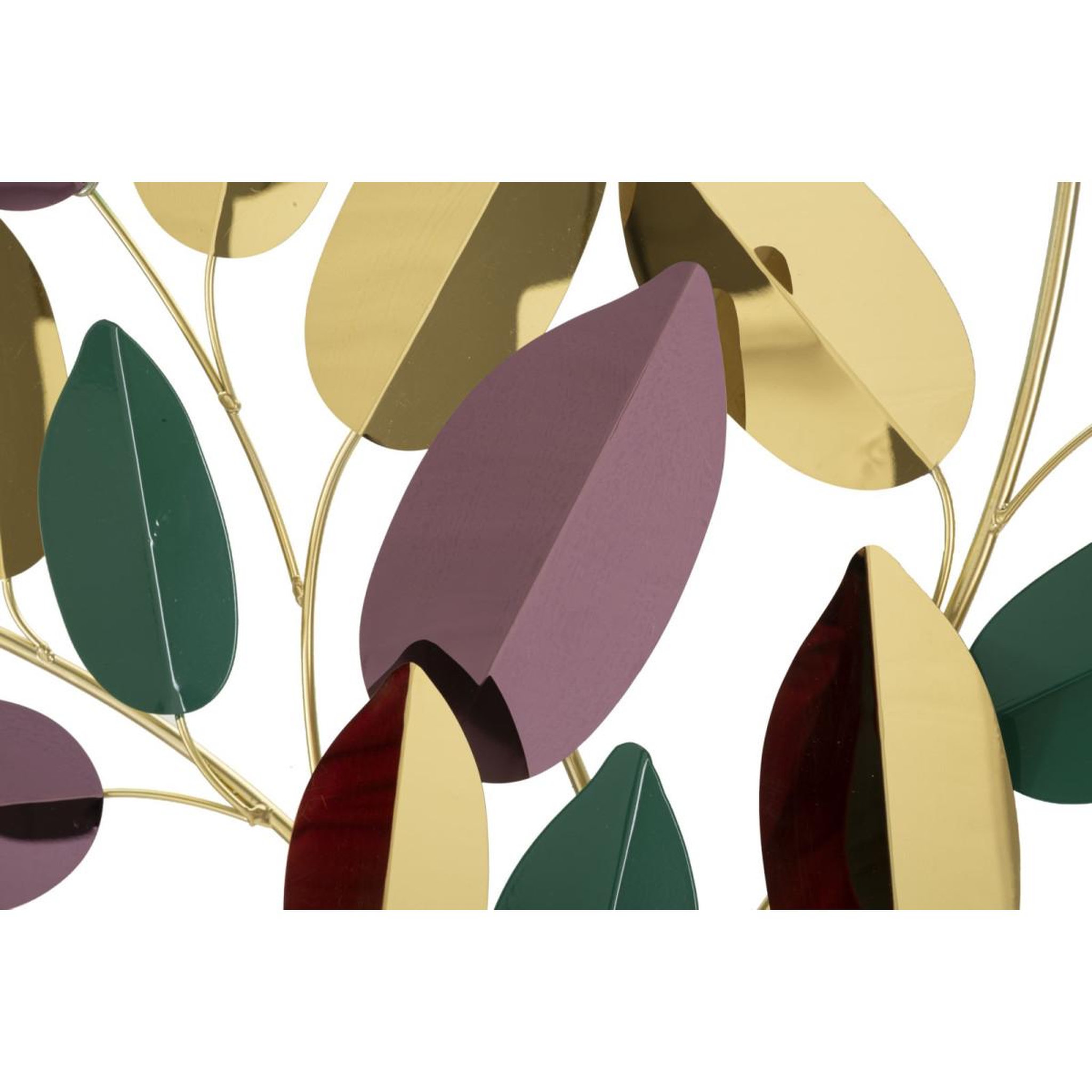 Voir la diapositive 2 : Paris Prix Déco murale feuilles  colorful  81cm multicolore