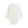 Voir la diapositive 3 : Petit Béguin Lot de 2 bodies bébé manches longues ouverture croisée Perle