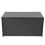 VIDAXL Boîte de rangement de jardin noir 120x50x60 cm resine tressee