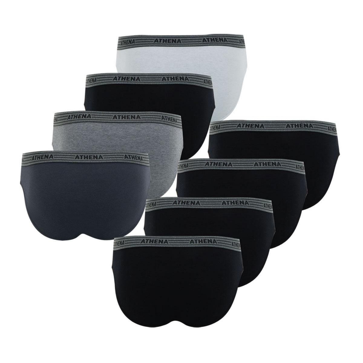Athena Lot de 8 slips homme Eco Pack