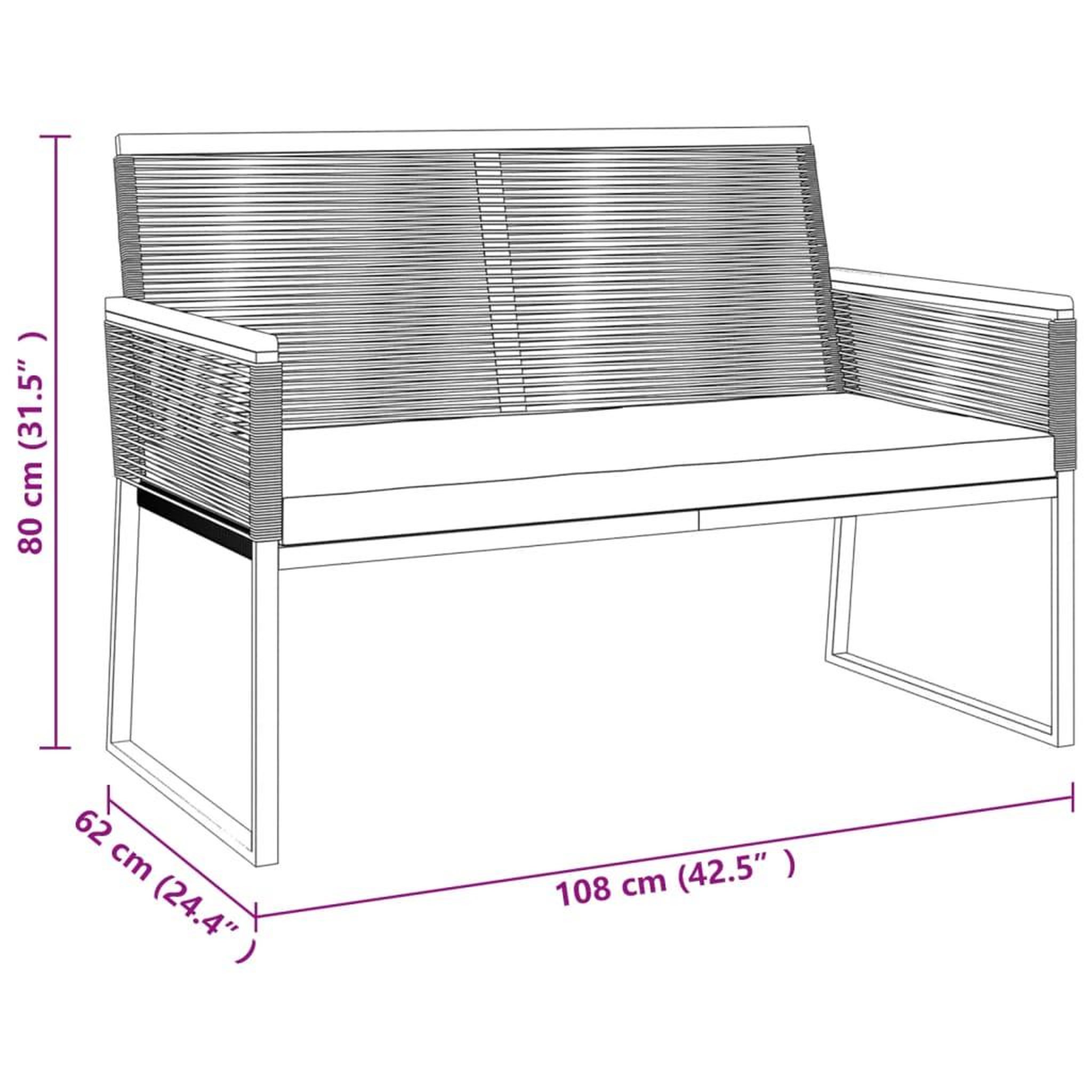 Voir la diapositive 6 : VIDAXL Salon de jardin 4 pcs avec coussins Noir Acier