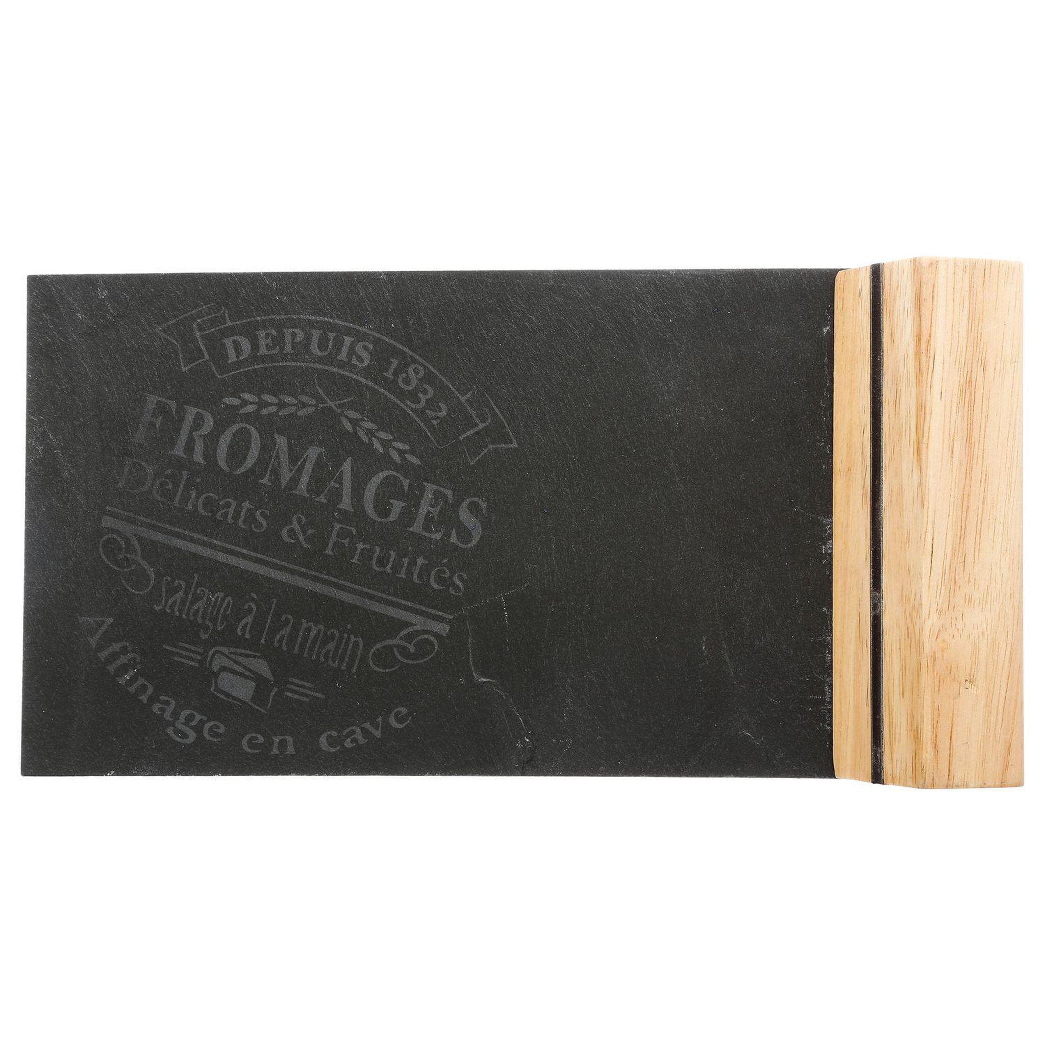 Voir la diapositive 5 : SECRET DE GOURMET Service à fromage avec 3 couteaux - gris foncé
