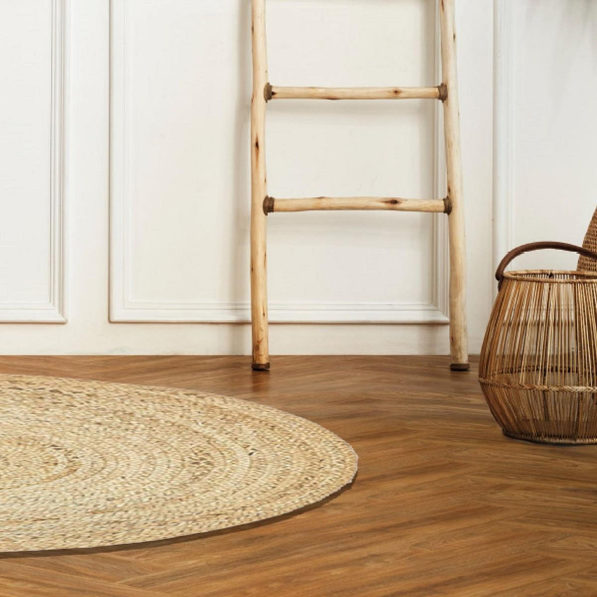 FUTURE HOME Tapis déco rond en jute