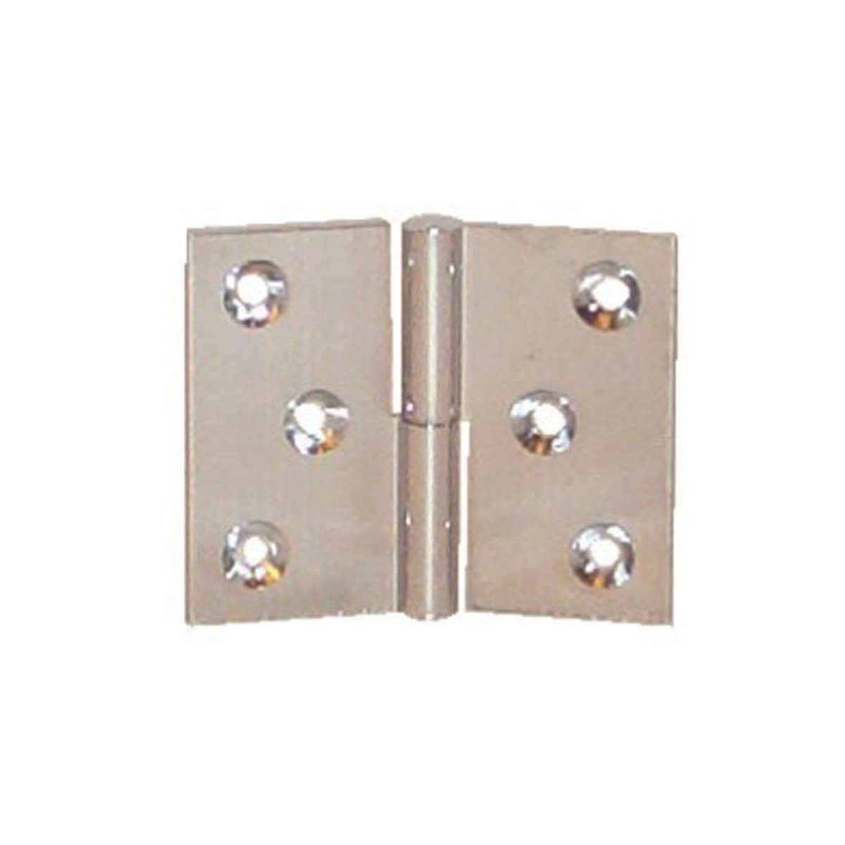 NOTRE SELECTION Paumelle laiton chromé 40x50mm gauche nœud de 6mm axe acier PO4250S03