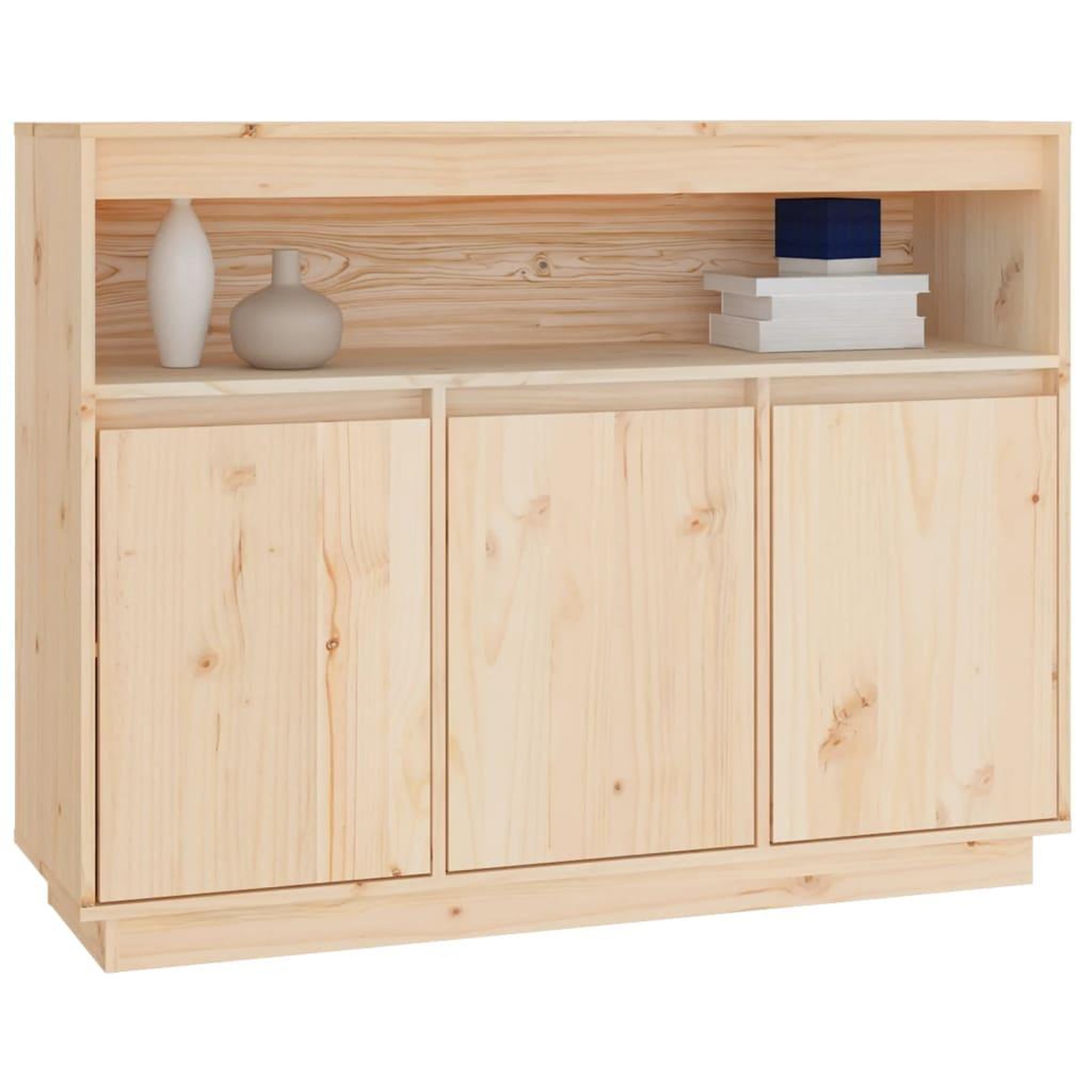 Voir la diapositive 4 : VIDAXL Buffet 104,5x34x80 cm Bois massif de pin